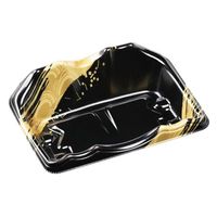 エフピコ 刺身容器 豊山18-14 本体 黒波金 46641814 1ケース(1500個(50個×30)（直送品）