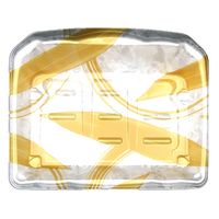 エフピコ 刺身容器 豊山24-19 本体 金ささ銀 46862419 1ケース(600個(50個×12)（直送品）