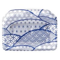 エフピコ 刺身容器 豊山18-14 本体 なみ紋青 46871814 1ケース(1500個(50個×30)（直送品）