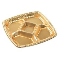 エフピコ オードブル容器 ティアラプラッター230 本体 金 48702300 1ケース(400個(10個×40)（直送品）