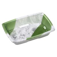 エフピコ 軽食容器 角盛鉢16-11(35) 本体 笹氷 49235161 1ケース(1200個(50個×24)（直送品）