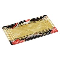 エフピコ 寿司容器 輝ステージ2-5PK 本体 角みやび赤 49860205 1ケース(800個(50個×16)（直送品）