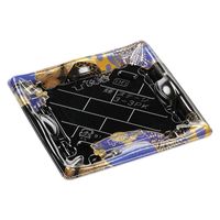 エフピコ 寿司容器 輝ステージ3-3PK 本体 はな扇子青 49880303 1ケース(900個(50個×18)（直送品）