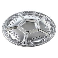 エフピコ オードブル容器 シェルトプラッター丸50 本体 銀 49910500 1ケース(100個(10個×10)（直送品）
