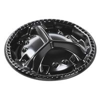 エフピコ オードブル容器 シェルトプラッター丸10 本体 黒 49920100 1ケース(600個(25個×（直送品）