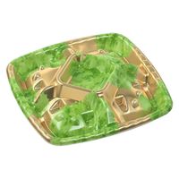 エフピコ オードブル容器 シェルトプラッター角20 本体 金リーフ 49960201 1ケース(450個(25個×18)（直送品）