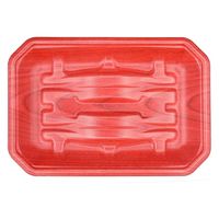 エフピコ 刺身容器 豊漁25-17(27)A ひだ赤 4A422257 1ケース(1000個(100個×10)（直送品）