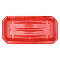 エフピコ 刺身容器 豊漁33-16(27)A ひだ赤 4A422336 1ケース(1000個(100個×10)（直送品）