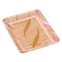 エフピコ 発泡トレー FLB-A25-30 風紋木目ピンク 4B850256 1袋(100個)（直送品）