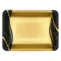 エフピコ 発泡トレー FLB-Y18-33 波格子金 4B982189 1ケース(900個(100個×9)（直送品）