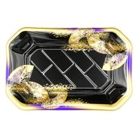 エフピコ 寿司容器 美彩2-4 本体 金フチ扇紫 4C100241 1ケース(900個(50個×18)（直送品）