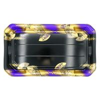エフピコ 寿司容器 美彩3-10 本体 金フチ扇紫 4C100301 1ケース(300個(10個×30)（直送品）
