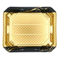 エフピコ 寿司容器 美彩3-6 本体 箔市松金 4C100369 1ケース(400個(50個×8)（直送品）