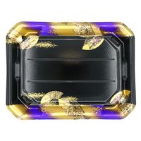 エフピコ 寿司容器 美彩3-7 本体 金フチ扇紫 4C100371 1ケース(400個(10個×40)（直送品）