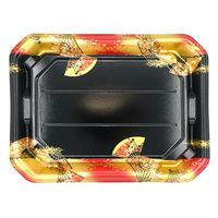 エフピコ 寿司容器 美彩3-7 本体 金フチ扇 4C100378 1ケース(400個(10個×40)（直送品）