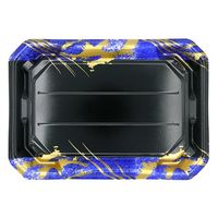 エフピコ 寿司容器 美彩3-8 本体 しずく岩青 4C100382 1ケース(300個(10個×30)（直送品）