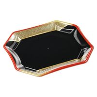 エフピコ 刺身容器 美彩26-22 本体 まき絵赤金 4C102628 1ケース(400個(50個×8)（直送品）