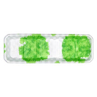 エフピコ 発泡トレー MV-31-10(25) 本体 リーフ角 4C113110 1ケース(1200個(50個×24)（直送品）