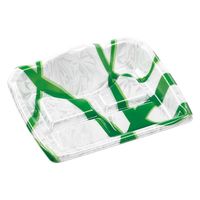 エフピコ 刺身容器 宝山20-16 本体 サークル緑 4C150165 1ケース(800個(50個×（直送品）