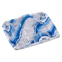 エフピコ 刺身容器 宝山24-19 本体 矢ばね青 4C154192 1ケース(500個(50個×10)（直送品）