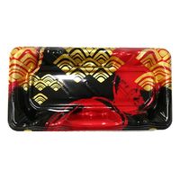 エフピコ 寿司容器 大波皿1-4(V1) 本体 まる波赤 4C406104 1ケース(1200個(50個×24)（直送品）