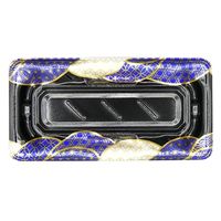 エフピコ 寿司容器 大波皿1-4(V1) 本体 なみ穂青 4C407104 1ケース(1200個(50個×24)（直送品）