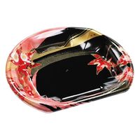 エフピコ 寿司容器 半月皿18-16(V1) 風花赤 4C443186 1ケース(1200個(50個×24)（直送品）