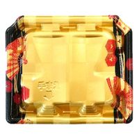 エフピコ 寿司容器 Sステ18-15巻台 本体 扇市松金 4C451815 1ケース(600個(50個×12)（直送品）