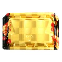 エフピコ 寿司容器 Sステ23-15巻台 本体 扇市松金 4C452315 1ケース(400個(50個×8)（直送品）