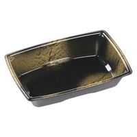 エフピコ 軽食容器 角盛鉢18-12(38)本体 エコ 渋み金 4C560006 1ケース(1200個(50個×24)（直送品）