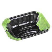 エフピコ 発泡トレー メガプレート20-15(37) 黒リーフ 4C622015 1ケース(900個(50個×18)（直送品）