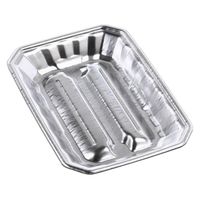 エフピコ 発泡トレー メガプレート20-28(37) DX黒 4C632028 1ケース(400個(50個×8)（直送品）