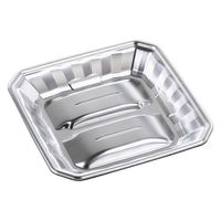 エフピコ 発泡トレー メガプレート24-24(37) DX黒 4C632424 1ケース(400個(50個×8)（直送品）