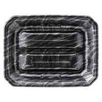 エフピコ 発泡トレー メガプレート29-22(37) エコ黒木銀 4C782922 1ケース(400個(50個×8)（直送品）