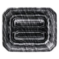 エフピコ 発泡トレー メガプレート20-24(37) エコ黒木銀 4C782024 1ケース(600個(50個×12)（直送品）