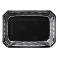 エフピコ 発泡トレー メガプレート20-28(30)平 エコ黒 4C792028 1ケース(600個(100個×6)（直送品）