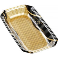 エフピコ 発泡トレー メガプレート27-15(30)平 波格子金 4C912715 1ケース(800個(100個×8)（直送品）