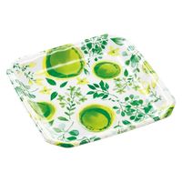 エフピコ 発泡トレー メガプレート24-24(30)平 ブーケ緑 4C882424 1ケース(600個(100個×6)（直送品）