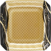 エフピコ 発泡トレー メガプレート24-24(30)平 波格子金 4C912424 1ケース(600個(100個×6)（直送品）