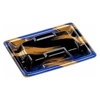 エフピコ 寿司容器 Sステ15-11巻台R 本体 はけ嵐青 4C981512 1ケース(1000個(50個×20)（直送品）