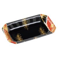 エフピコ 発泡トレー メガプレート25-15(30)平 流華赤 4C992551 1ケース(1000個(100個×10)（直送品）