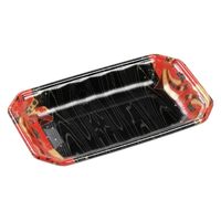 エフピコ 発泡トレー メガプレート25-15(30)平 舞姫赤 4C992983 1ケース(1000個(100個×10)（直送品）