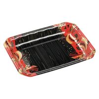 エフピコ 発泡トレー メガプレート28-21(30)平 舞姫赤 4C992993 1ケース(600個(100個×6)（直送品）