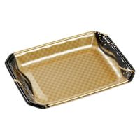 エフピコ 発泡トレー メガプレート28-21(30)平 波格子金 4C992995 1ケース(600個(100個×6)（直送品）