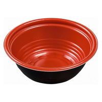 エフピコ 麺容器 MFPホット麺16(57)M 赤黒 4M000165 1ケース(800個(50個×16)（直送品）