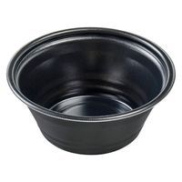 エフピコ 麺容器 MFPホット麺18小(73)絞 黒W 4M001181 1ケース(600個(50個×12)（直送品）