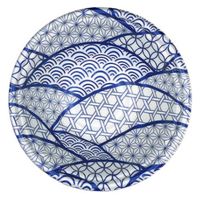 エフピコ 麺容器 MFPホット麺19(61)鉢 なみ紋青 4M002199 1ケース(600個(50個×12)（直送品）