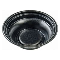 エフピコ 麺容器 MFPホット麺18小(52)絞 黒W 4M003181 1ケース(600個(50個×12)（直送品）