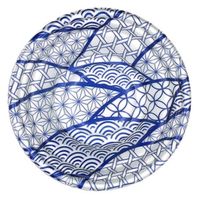 エフピコ 麺容器 MFPホット麺18小(52)絞 なみ紋青 4M003189 1ケース(600個(50個×12)（直送品）