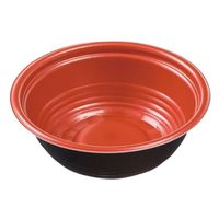 エフピコ 麺容器 MFPホット麺17(57)M 赤黒 4M004175 1ケース(750個(50個×15)（直送品）